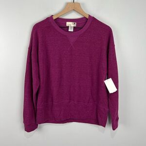 Everleigh Purple Crewneck Pullover Sweater S NWT